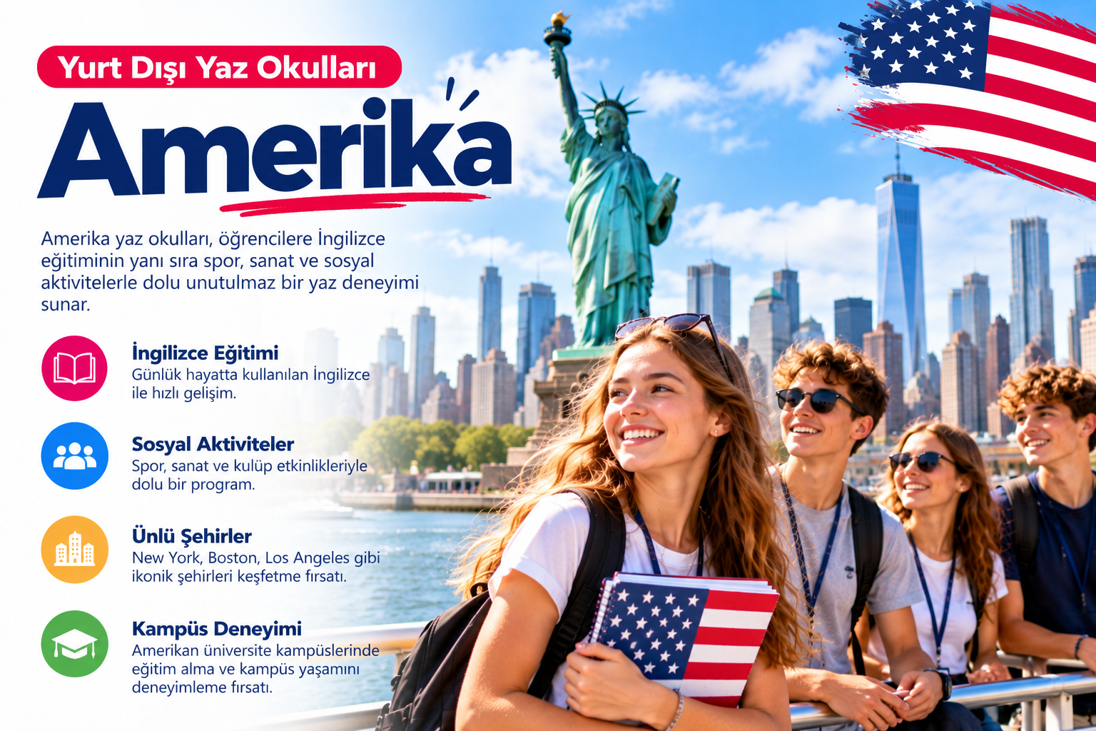 Yurt Dışı Yaz Okulları amerika yaz okulları new york macerası