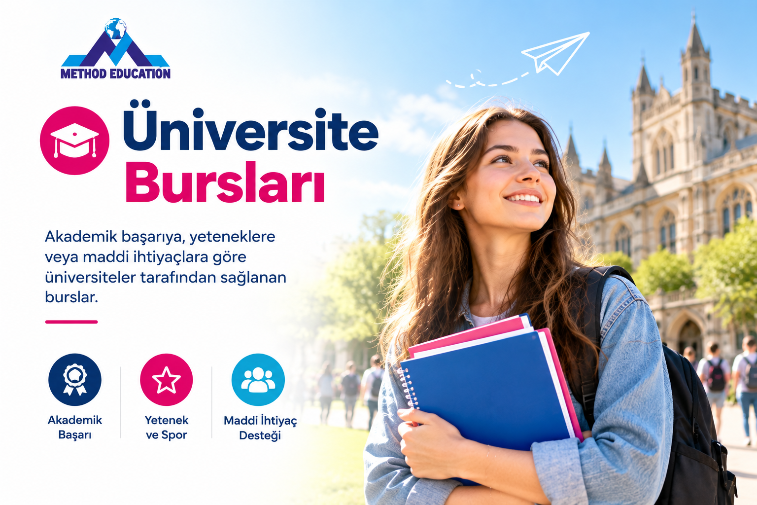 Burs Danışmanlığı Üniversite bursları tanıtım posteri